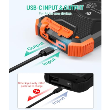 BLAVOR Solar Power Bank - 10,000mAh Portable Charger