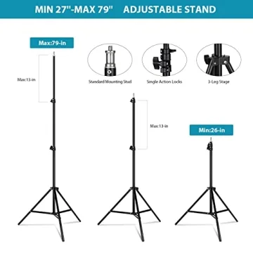 HPUSN Softbox Lighting Kit for Professional Photo & Video