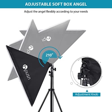 HPUSN Softbox Lighting Kit for Professional Photo & Video
