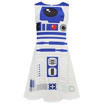 Star Wars R2D2 Costume Dress for Women - Cosplay Style