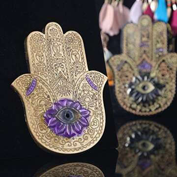 LET'S RESIN Hamsa Molds, Resin Molds, Palm Amulet Molds, Epoxy Resin Hamsa Hand with Incense Holder, LET'S RESIN&Resin Queen Collaboration Design