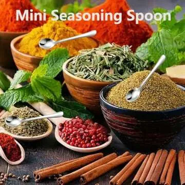 Cute Tiny Stainless Steel Spoons for Spices and Condiments