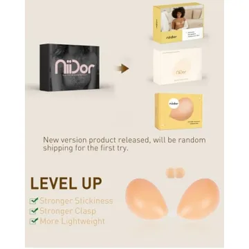 Niidor Adhesive Bra for Backless Style and Comfort