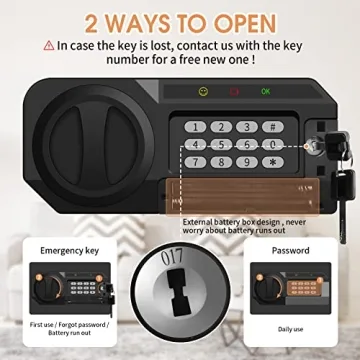 Fireproof & Waterproof Large Safe Box for Home Security