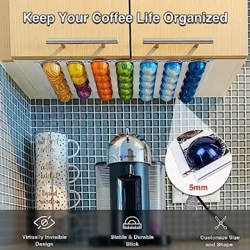 KreAid Coffee Pod Holder for Nespresso & K-Cup Storage