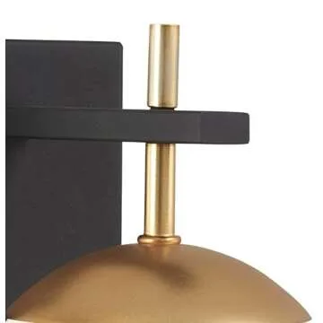 George Kovacs Alluria 1-Light Wall Sconce in Black/Gold