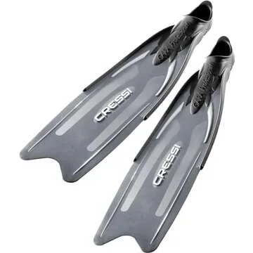 Soft Full Pocket Long Blade Fins for Freediving Speafishing | Gara Professional LD Made in Italy by Cressi: Quality Since 1946