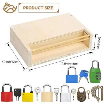 Woodtoe Montessori Lock & Key Toy Set for Toddlers