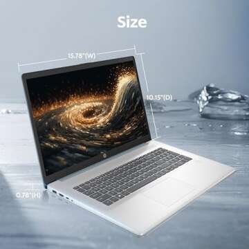 HP 17 Laptop 32GB RAM Touchscreen Intel Quad-Core Gaming