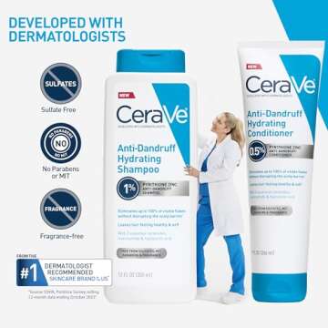CeraVe Anti Dandruff Shampoo 12 Oz - Flake Control & Hydration