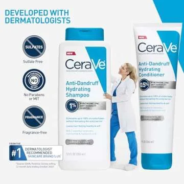 CeraVe Anti Dandruff Shampoo 12 Oz - Flake Control & Hydration