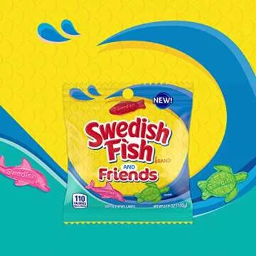 SWEDISH FISH and Friends Soft Chewy Candy - 12 Bags