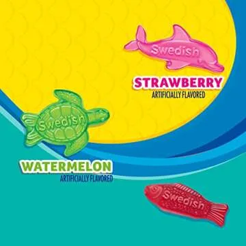 SWEDISH FISH and Friends Soft Chewy Candy - 12 Bags