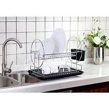 Neat-O Black Dish Drain Board - Versatile & Stylish Kitchen Solution