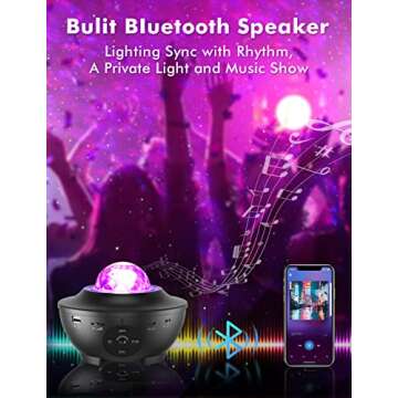 Galaxy Projector for Stunning Light Shows and Sound Effects