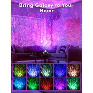 Galaxy Projector for Stunning Light Shows and Sound Effects