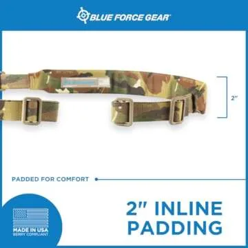 Blue Force Gear Vickers Padded Sling - Adjustable, Durable, Comfortable