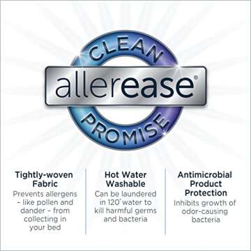AllerEase Waterproof Mattress Protector for Maximum Allergy Protection