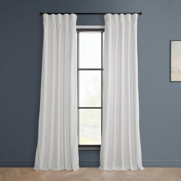 HPD Half Price Drapes Heritage Plush Velvet Curtains 96 Inches Long Room Darkening Curtains for Bedr...