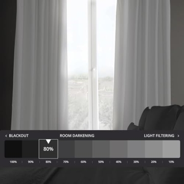 HPD Velvet Curtains 50W x 96L Room Darkening Panels