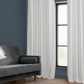 HPD Velvet Curtains 50W x 96L Room Darkening Panels