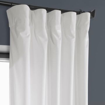 HPD Velvet Curtains 50W x 96L Room Darkening Panels