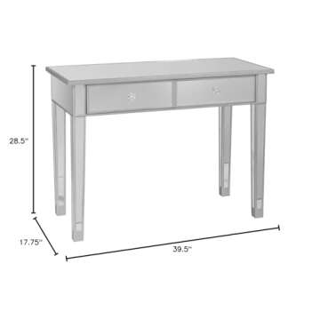 Southern Enterprises Rawlings Fold-Out Convertible Wall Mount Desk 30" Wide, Gray Finish