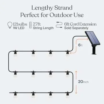 Brightech Ambience Pro Solar String Lights for Outdoor Use
