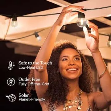 Brightech Ambience Pro Solar String Lights for Outdoor Use