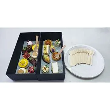 Gmark Mini Wooden Spork 100 ct Eco-Friendly Cutlery