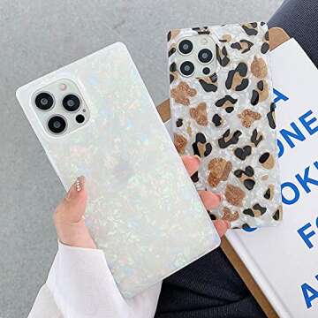 Stylish KERZZIL iPhone 13 Pro Max Case with Pearl Design