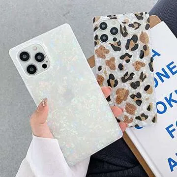 Stylish KERZZIL iPhone 13 Pro Max Case with Pearl Design