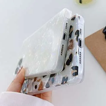 Stylish KERZZIL iPhone 13 Pro Max Case with Pearl Design