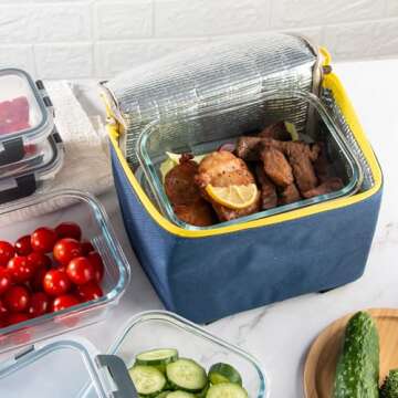 UMEIED Glass Meal Prep Containers Set - 10 Pack Essential