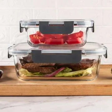 UMEIED Glass Meal Prep Containers Set - 10 Pack Essential