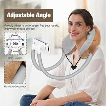 MoKo Neck Phone Holder - Versatile 360° Stand for Devices