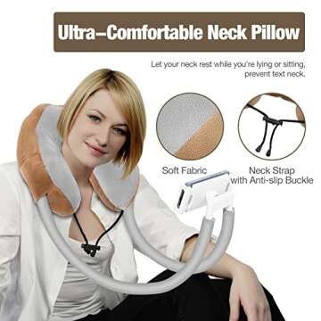 MoKo Neck Phone Holder - Versatile 360° Stand for Devices