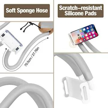 MoKo Neck Phone Holder - Versatile 360° Stand for Devices