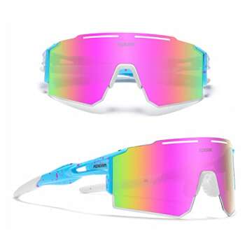 ALSUZYIOT Polarized Sunglasses for Women Men, UV400 Cycling Goggles Baseball Running Fishing Outdoor...