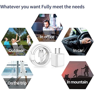 MFi Certified iPhone Charger - 2Pack Lightning Cords