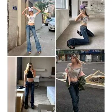 Vintage Flare Leg Women's Jeans for Stylish Comfort