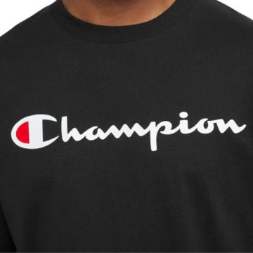 Champion Men's Classic Black T-Shirt - Size Large