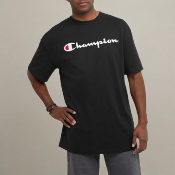Champion Men's Classic Black T-Shirt - Size Large