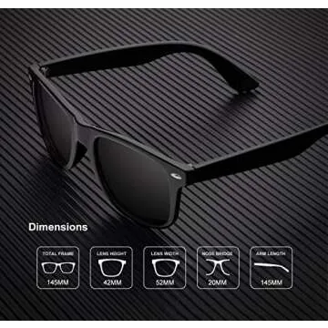 KALIYADI Polarized Sunglasses for Men and Women Matte Finish Sun glasses Color Mirror Lens UV Blocking (3 Pack)