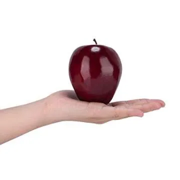 Toopify 16PCS Artificial Red Apples, Red Delicious Apple，Plastic Fruit,Fake Fruit Lifelike Simulation Apples for Home Kitchen Table Basket Decoration, 3.43" x 2.95"