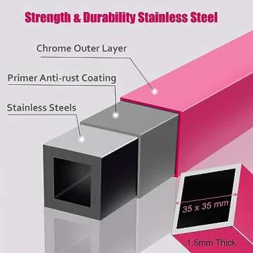 RAVS Gymnastics Bar for Kids Max Load 300LBS Adjustable