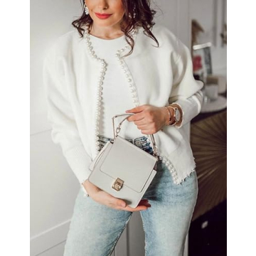 Kedera Stylish Pearl Cardigan Sweater for Women