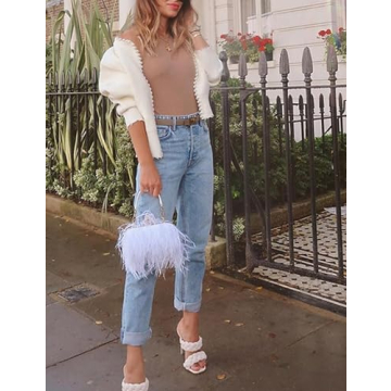 Kedera Stylish Pearl Cardigan Sweater for Women