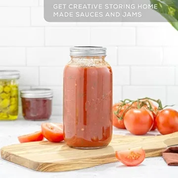 32 Oz Mason Jars Set - Versatile Storage & Crafting