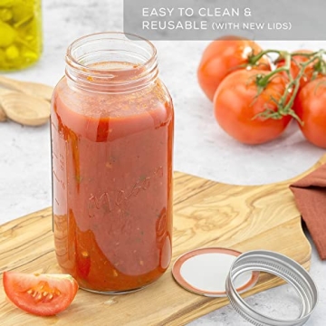 32 Oz Mason Jars Set - Versatile Storage & Crafting